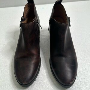 Vionic cecily waterproof brown leather boots size 8